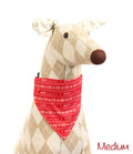 Écharpe de Noël rouge et blanche pour animaux de compagnie