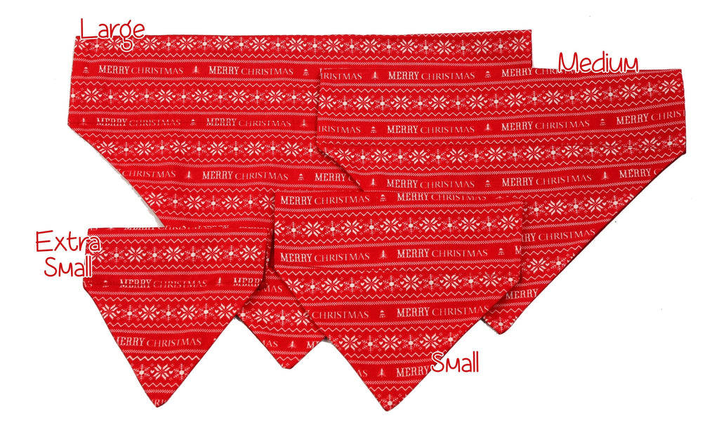 Écharpe de Noël rouge et blanche pour animaux de compagnie